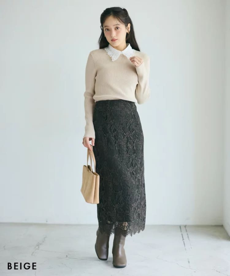 BASEMENT onlineの30代女性に似合うスカートコーデ