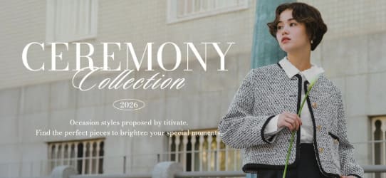 大人女子に人気の大人可愛いブランドtitivate(ティティベイト)のバナー画像