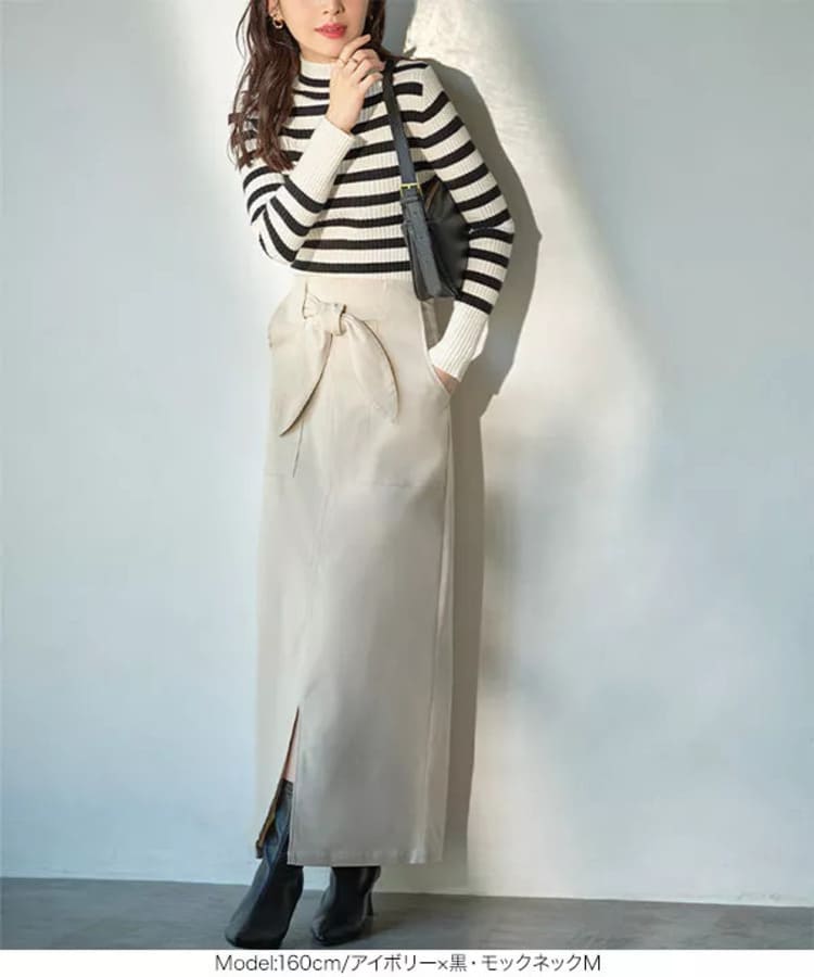 神戸レタスの30代低身長向けスカートコーデの画像