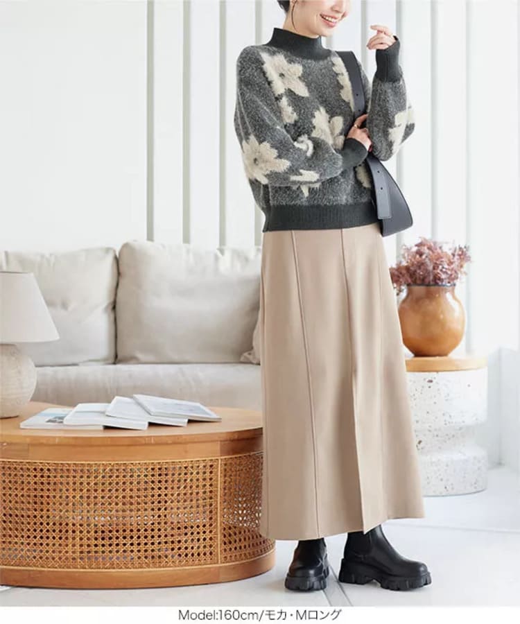 神戸レタスの60代低身長さんに似合うスカートコーデの画像