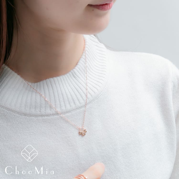ChooMia(チュミア)のクローバー型ネックレス