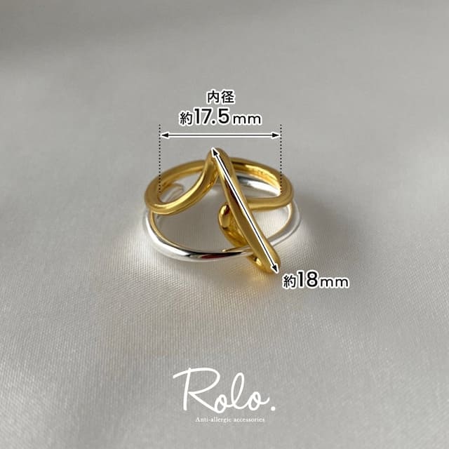 Rolo(ロロ) の指輪画像はサイズを細かく明記