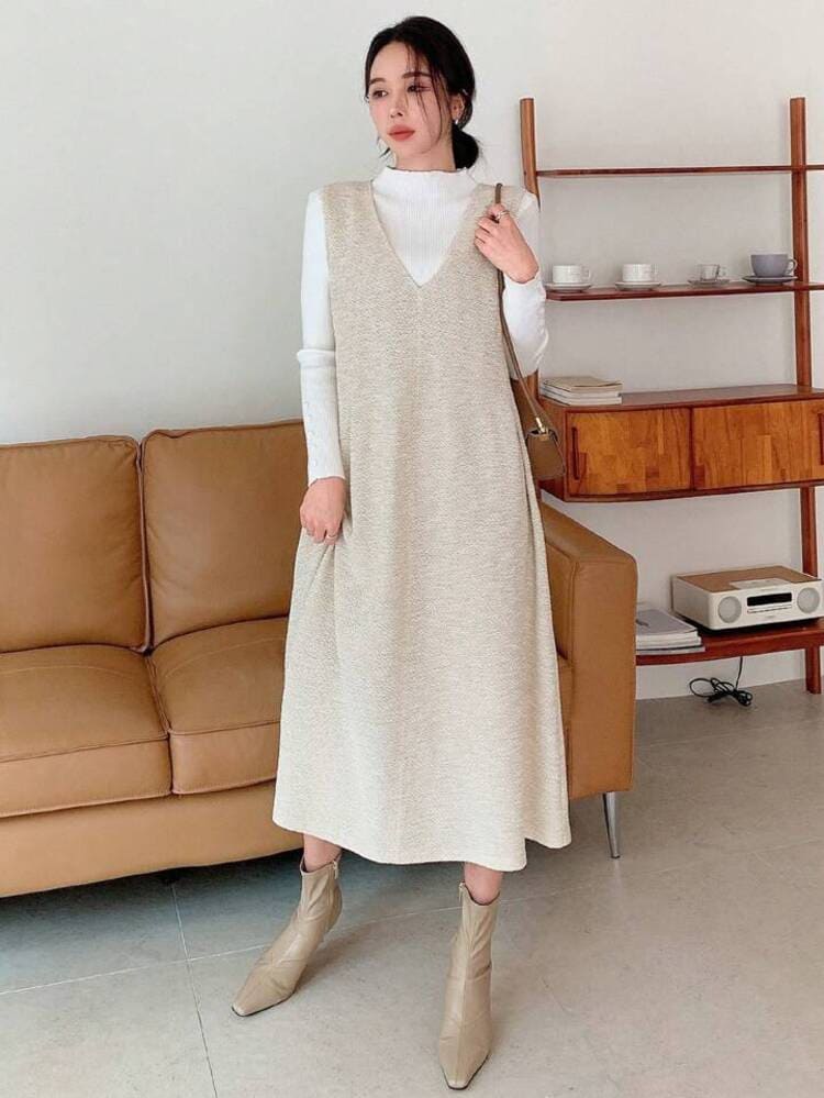 SHEIN(シーイン)の低身長に似合うフェミニンな韓国系ファッションコーデの画像