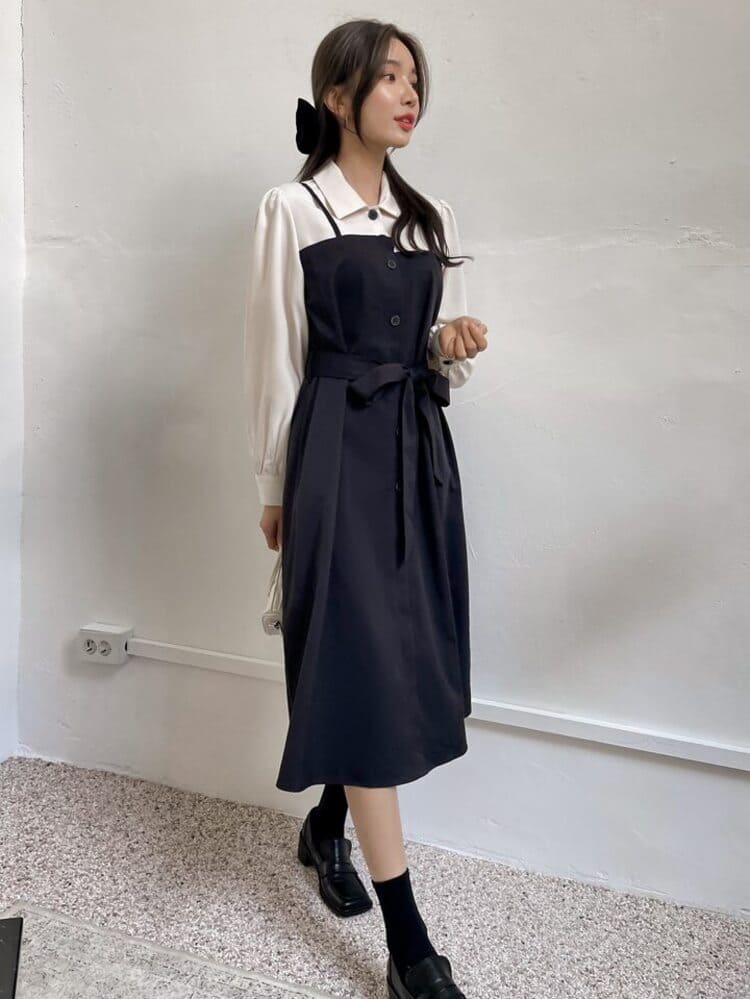 SHEIN(シーイン)の低身長に似合うガーリーな韓国系ファッションコーデの画像