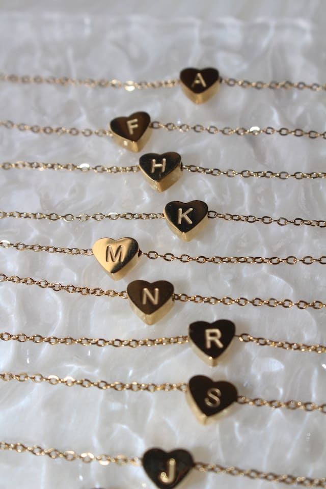 ラルムMini heart letter necklace