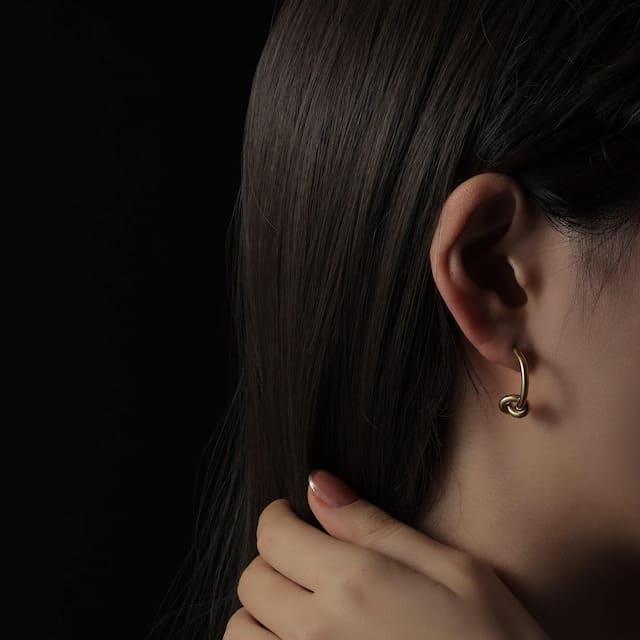 フィノ316L knot drop pierce