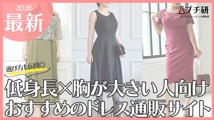 背が低い×胸が大きい人向けプチプラドレスブランド