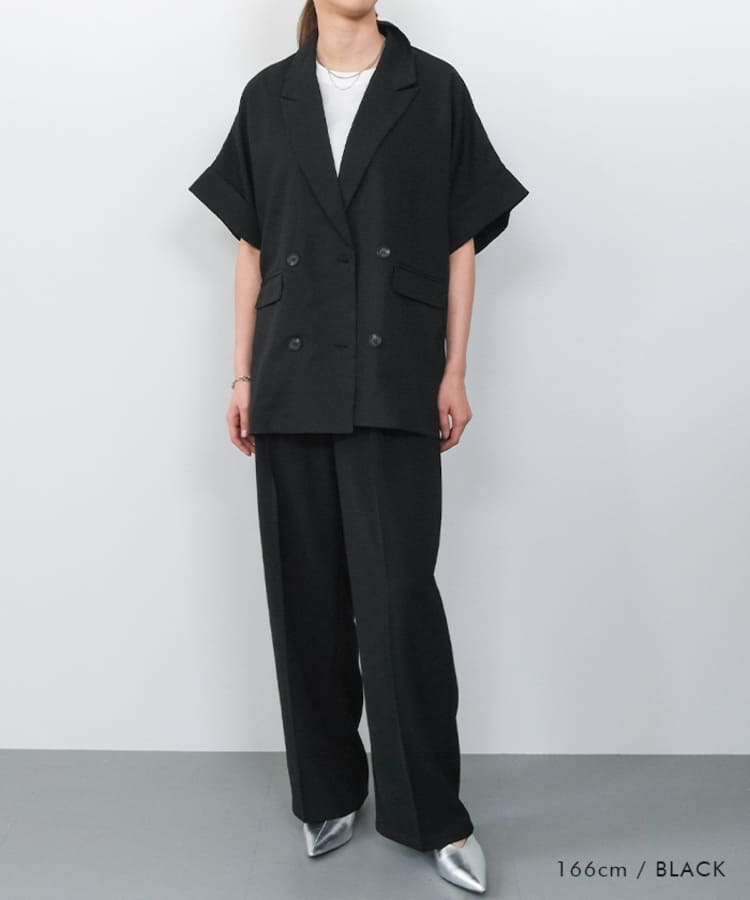 aquagarageの30代ママ向け黒セットアップ