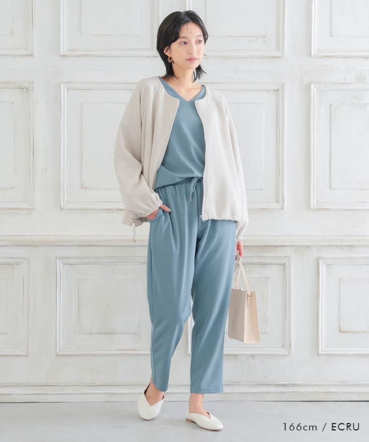 aquagarageの40代女性に似合うブルーセットアップ
