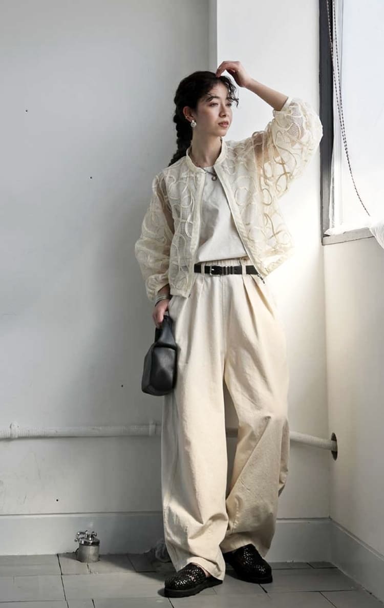 antiquaの50代向け大人可愛いコーデ