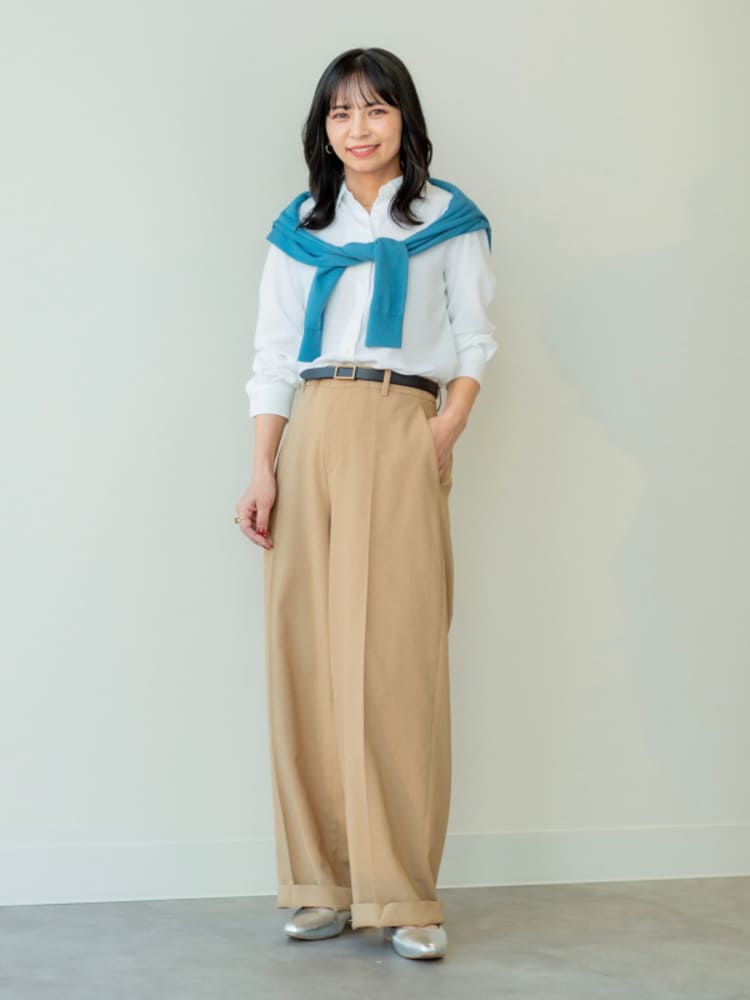 UNIQLOの50代向け大人可愛いコーデ
