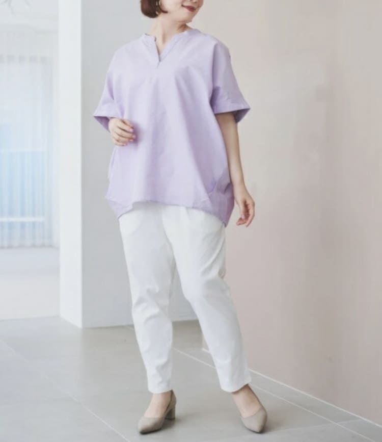 Re-J&SUPUREの50代ぽっちゃり女性向けコーデ