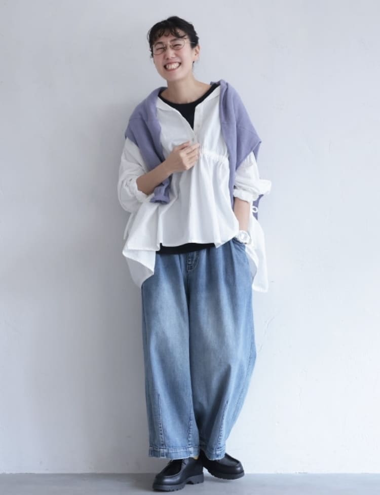 soulberryの50代女性に似合うデニムコーデ