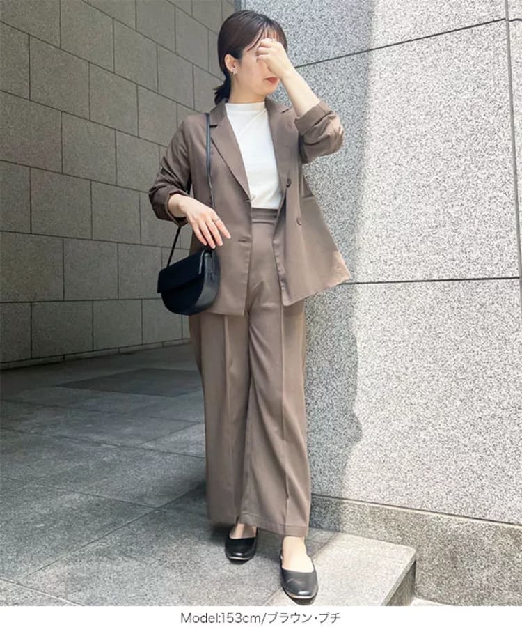 神戸レタスの30代向けコンサバなブラウンコーデ
