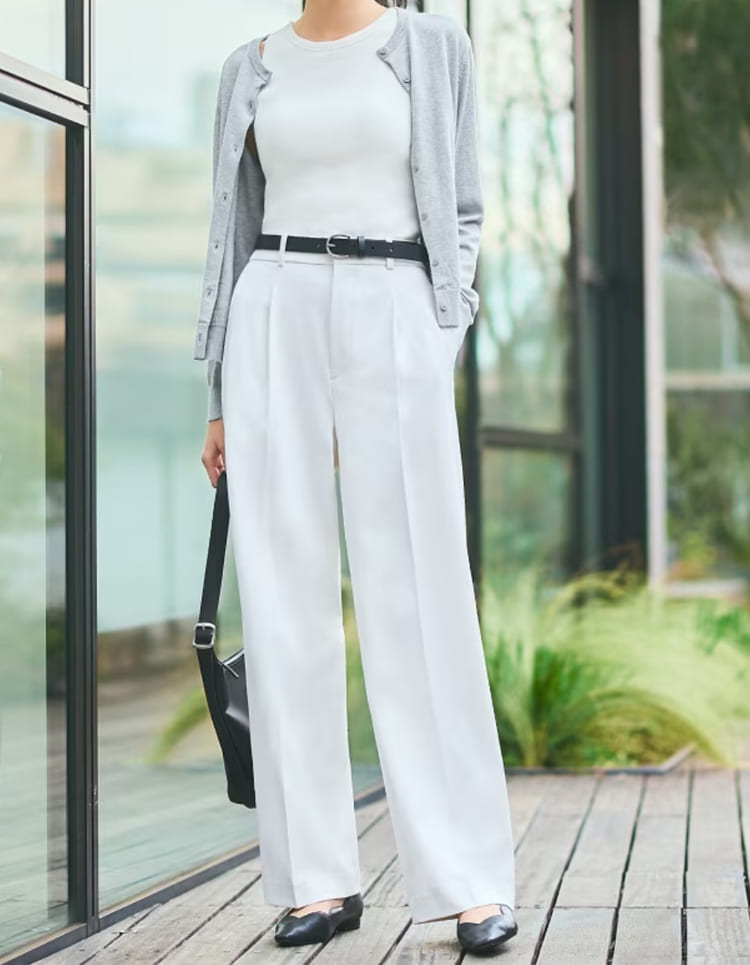 UNIQLOの高身長に似合うパンツコーデ