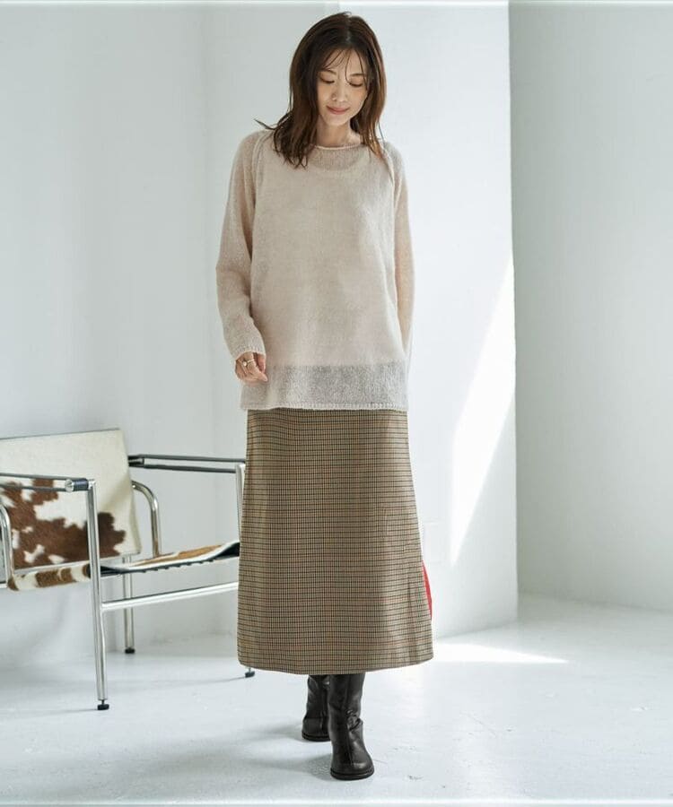 STYLE DELIの30代女性に似合うチェックスカートコーデ