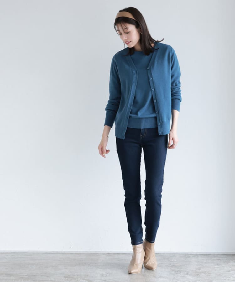 Pierrotの40代女性に似合うデニムコーデ