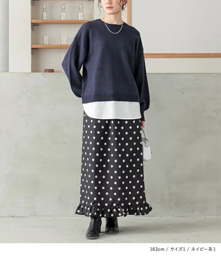 osharewalkerの50代女性に似合うスカートコーデ