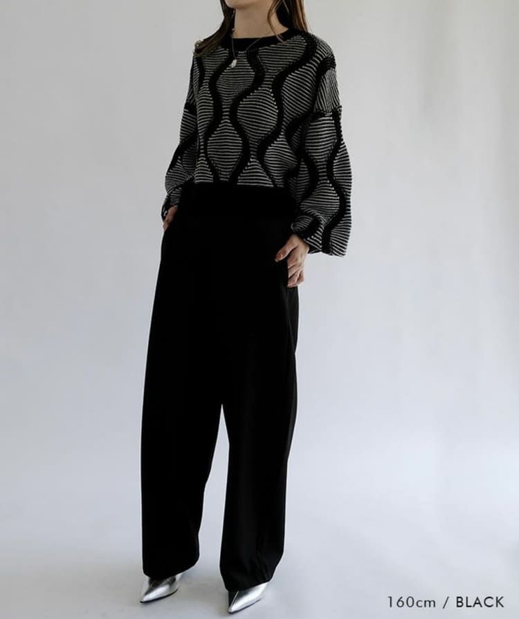 aquagarageのママ・主婦向けな黒パンツコーデ