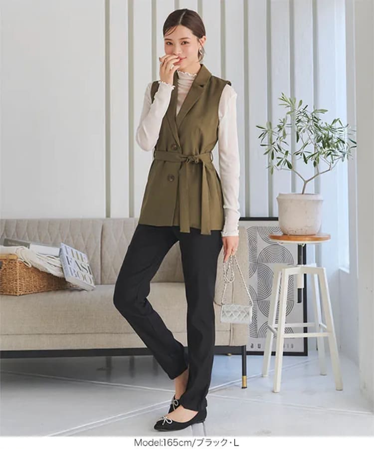 神戸レタスの30代ママ向け黒パンツコーデ