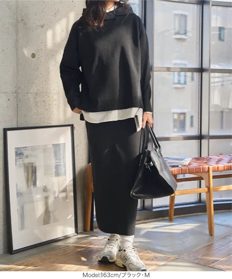 神戸レタスの大人カジュアルなパーカーコーデ