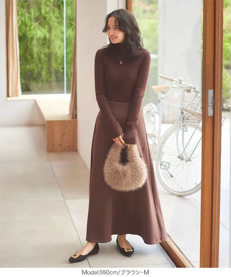 神戸レタスの大人カジュアルなブラウンコーデ