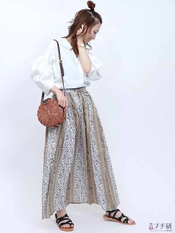 プロ検証 Bou Jeloud ブージュルード のパネル柄マキシフレアスカートを徹底レビュー