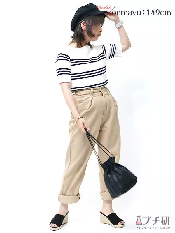 21春夏 低身長 高身長 細身体型別 同じアイテムを使って着こなしてみました プチ研 プチプラファッション研究所